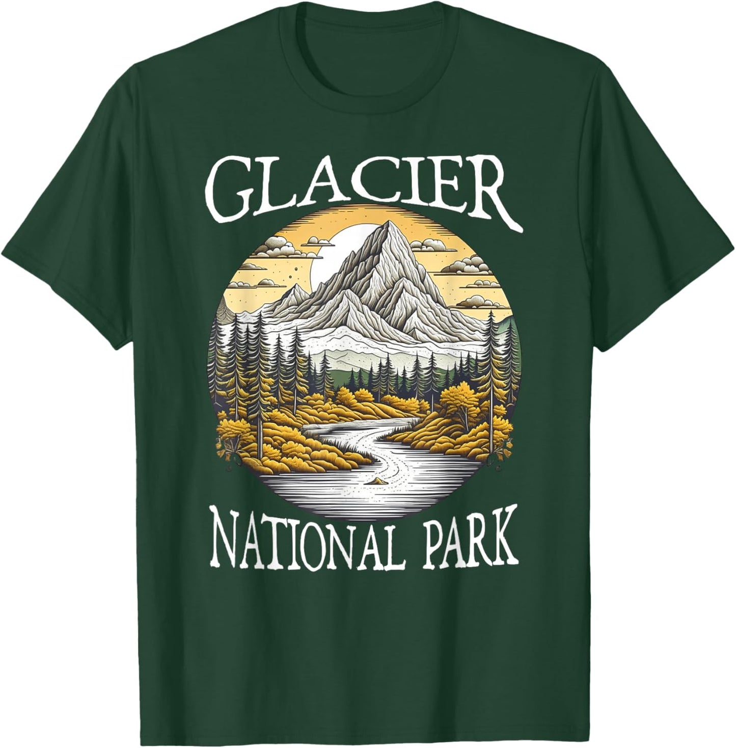 Glacier National Park T-Shirt - T-Shirt | Forest