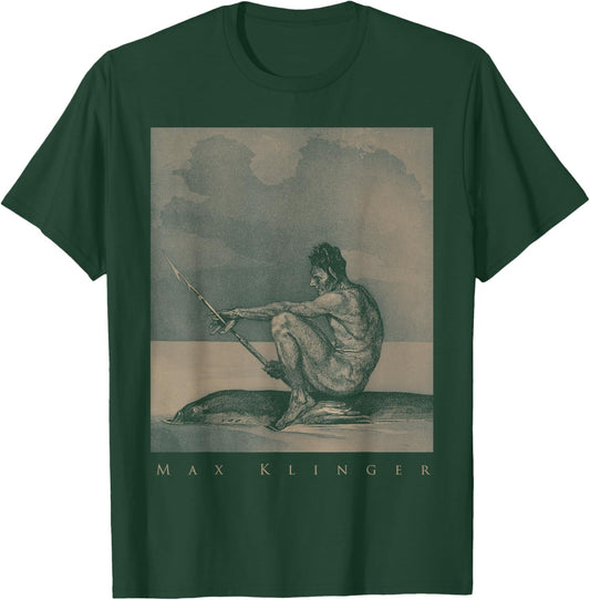 Max Klinger - Second future fish Art Symbolism Mysticism T-Shirt - T-Shirt | Forest
