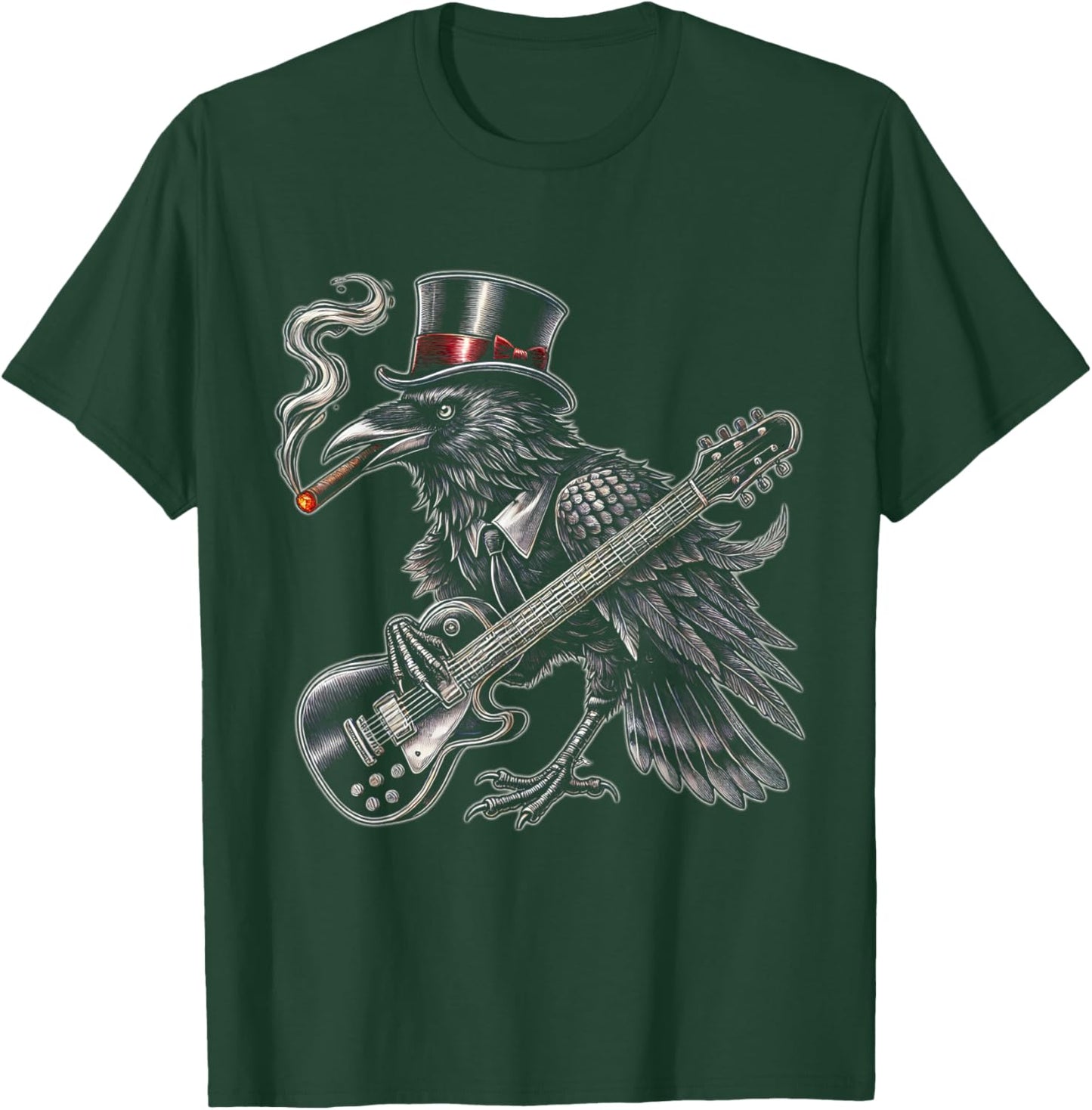 Mystical Black Raven Vintage Styles Crowes Music Bands Gifts T-Shirt - T-Shirt | Forest