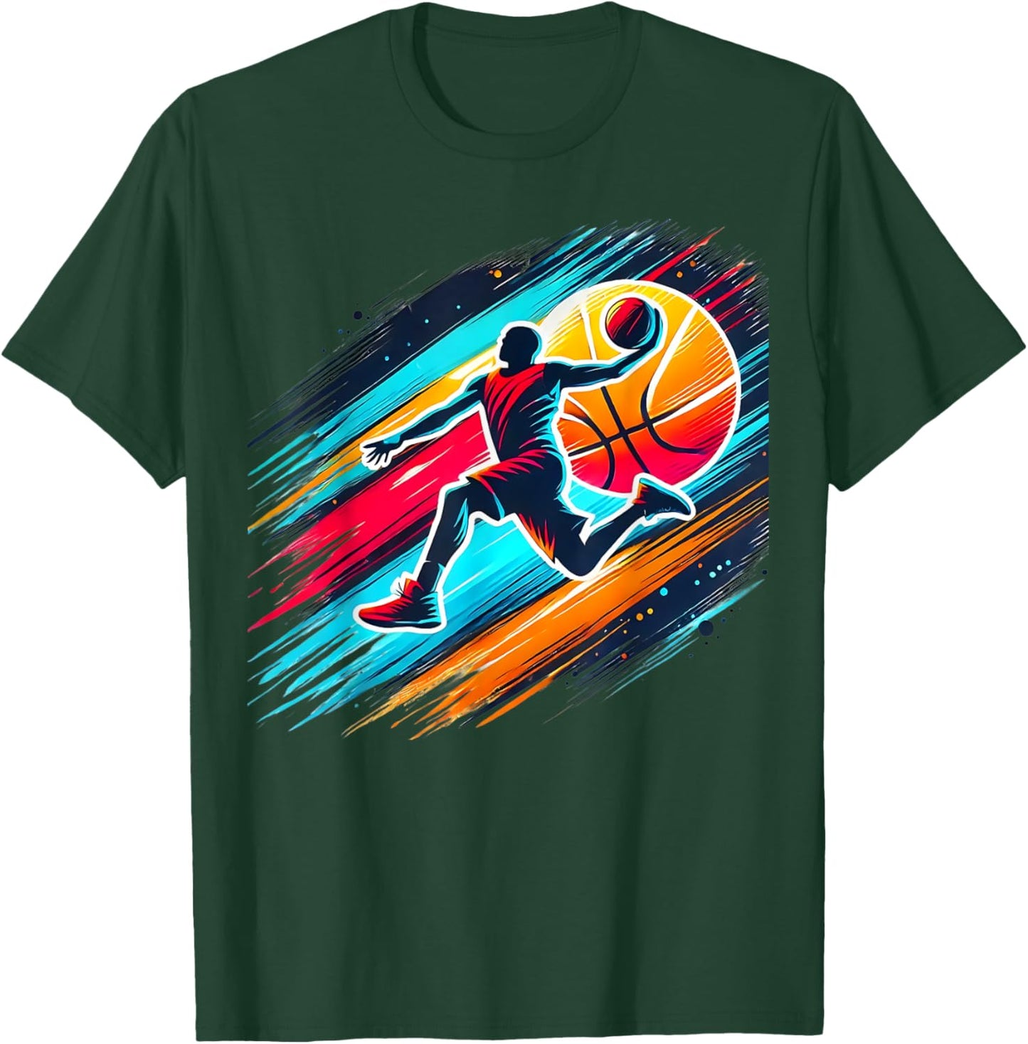 Cool Boys Basketball Shirts Men Kids Boys 10-12 12-14 Gifts T-Shirt - T-Shirt | Forest