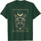 The Evil Cat Occult Tarot Card Gothic Witchcraft Crescent T-Shirt - T-Shirt | Forest
