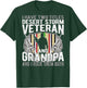 Two Titles Desert Storm Veteran And Grandpa Gulf War Soldier T-Shirt - T-Shirt | Forest