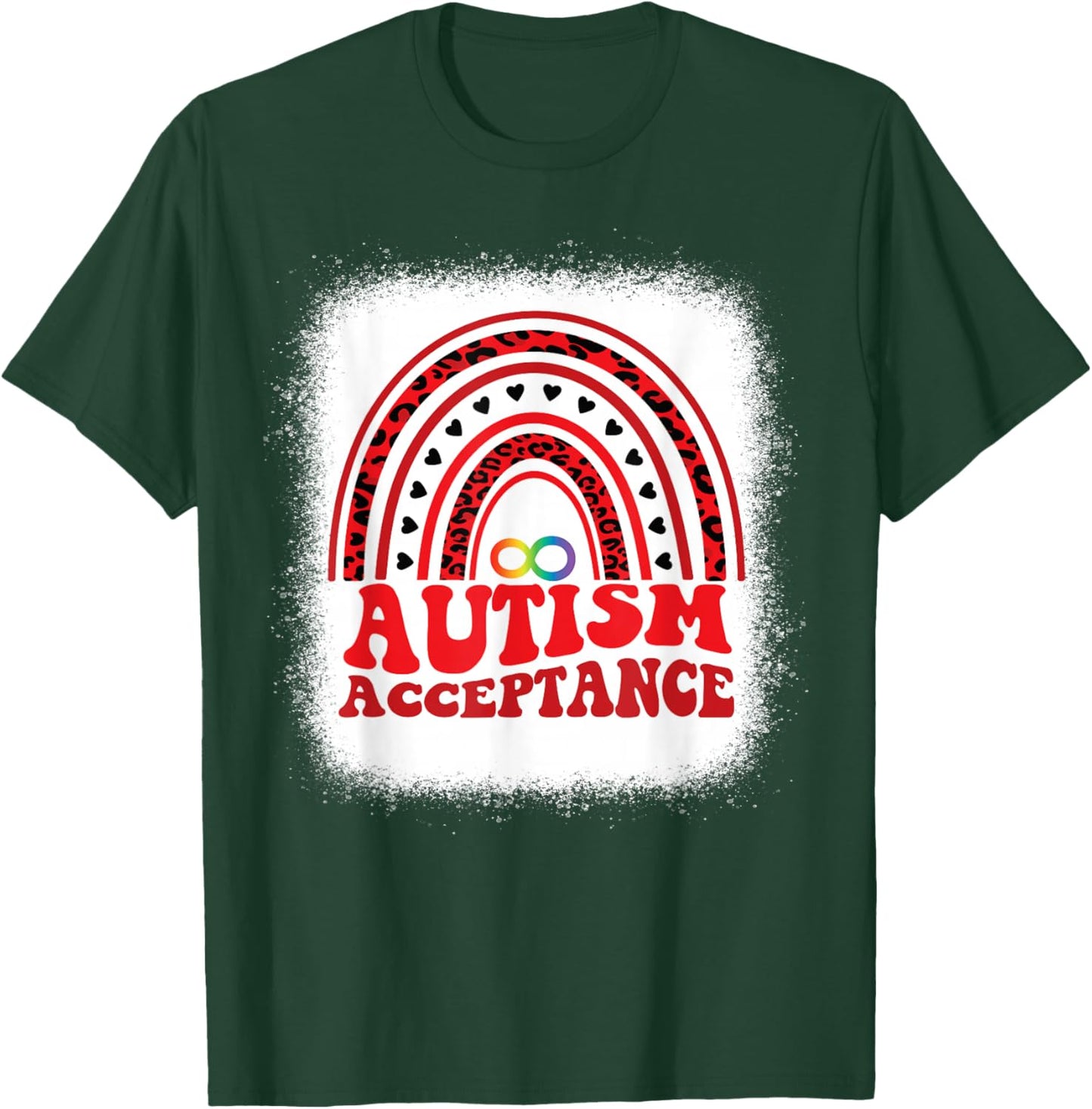 Red Instead Autism Awareness Acceptance Education Teacher Women Kids T-Shirt - T-Shirt | Forest