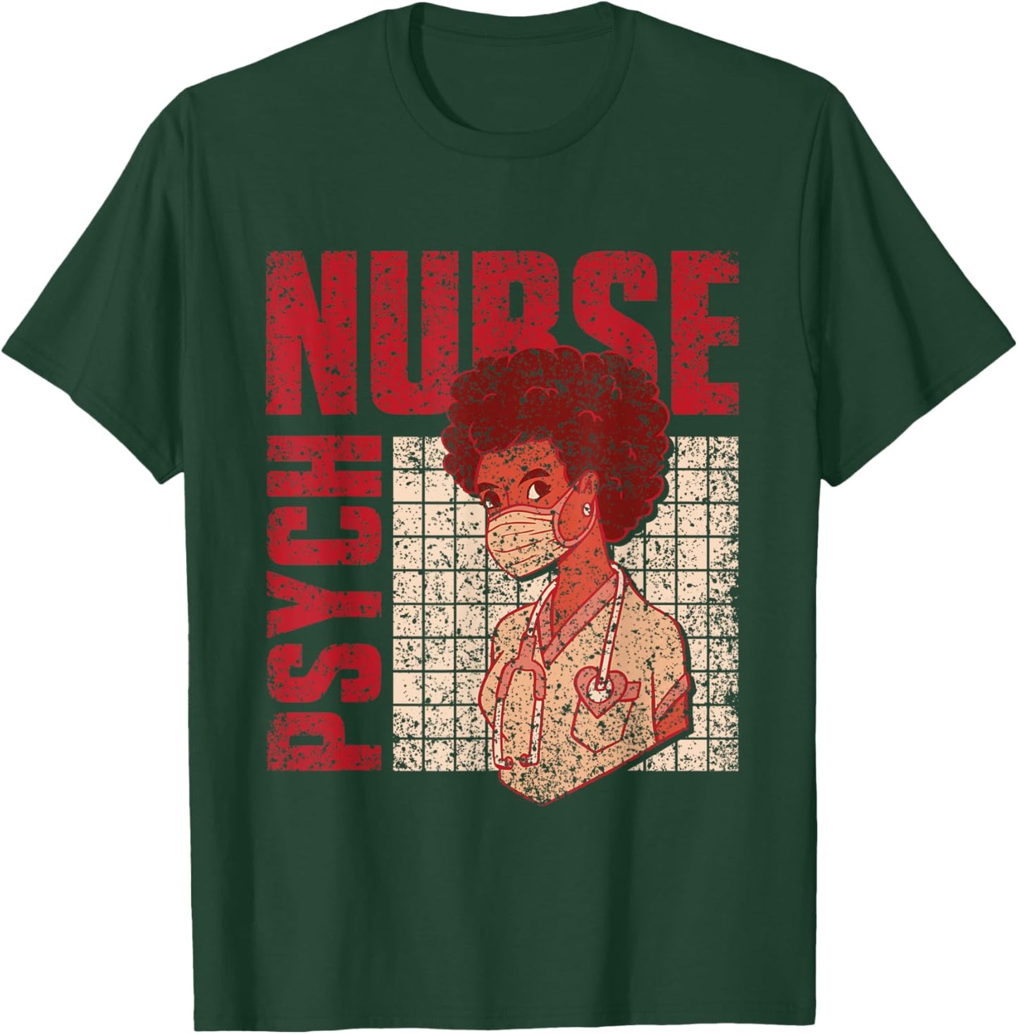 Psych Nurse Nurses Psychiatry Nursing Psychiatric Nurse T-Shirt - T-Shirt | Forest