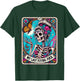 My Last Flying, Funny Sayings Skeleton Retro 70s Tarot Card T-Shirt - T-Shirt | Forest