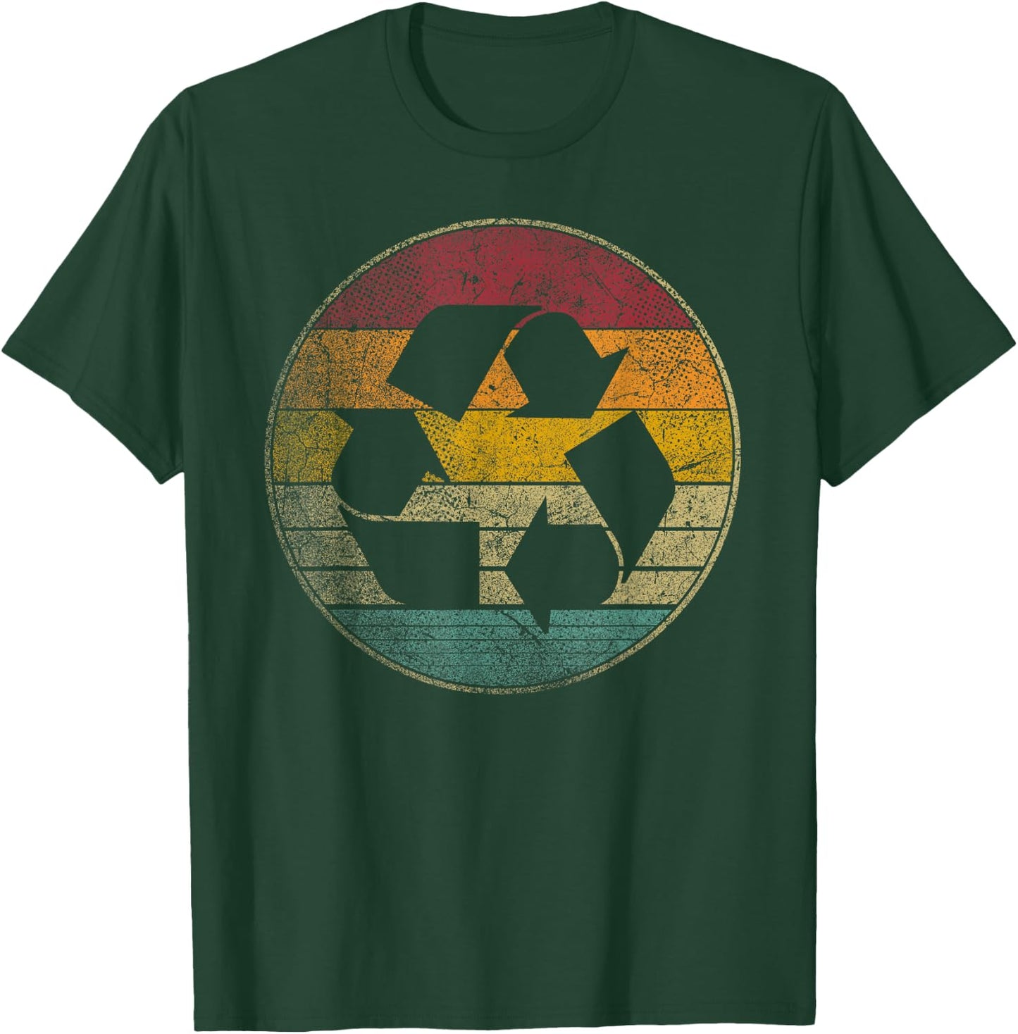 Recycle Logo Earth Day Nature Planet Conservation Retro Gift T-Shirt - T-Shirt | Forest