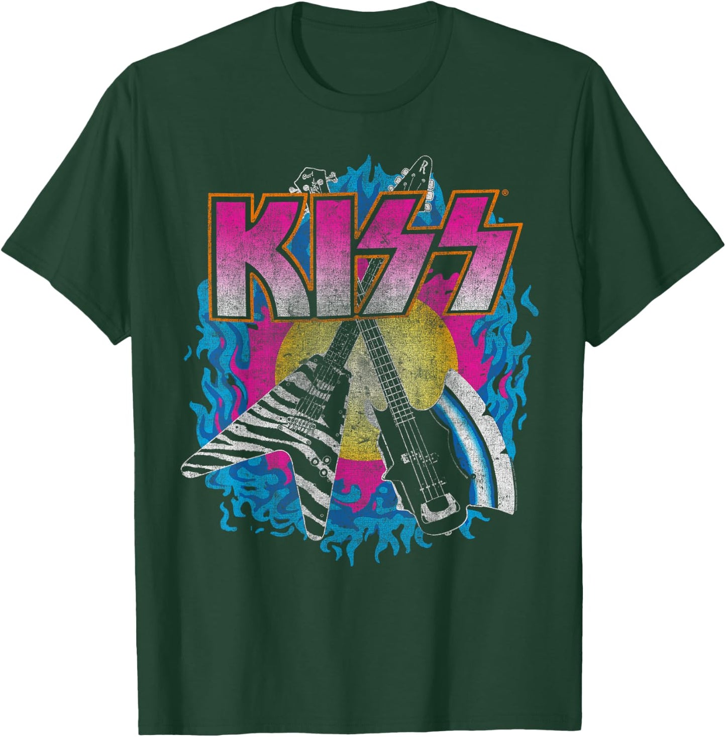 KISS - Young & Wasted Adults , Black, Small, Short Sleeve, Classic Fit T-Shirt - T-Shirt | Forest
