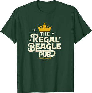 Officially Licensed Regal Beagle Pub Three's Company Logo T-Shirt - T-Shirt | Forest