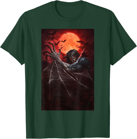 Marvel Morbius Painted Portrait T-Shirt - T-Shirt | Forest