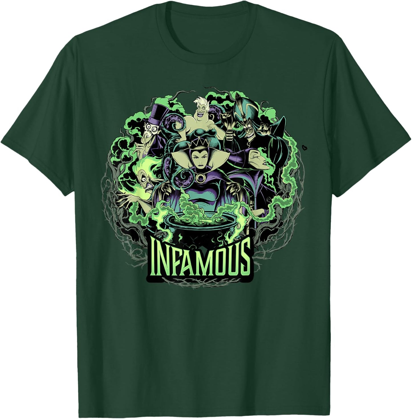 Disney Villains Infamous Evil Group Small T-Shirt - T-Shirt | Forest