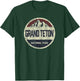 Grand Teton National Park Vintage Throwback Boys Girls T-Shirt - T-Shirt | Forest