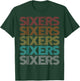 Retro Vintage Sixers T-Shirt - T-Shirt | Forest
