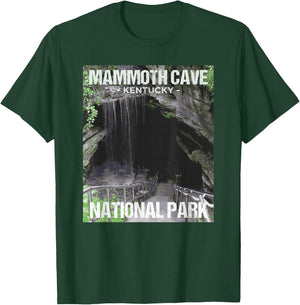 Mammoth Cave National Park Kentucky Poster Design T-Shirt - T-Shirt | Forest