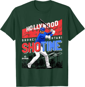 Shohei Ohtani | Los Angeles Baseball MLB Player | MLBOHT3003 T-Shirt - T-Shirt | Forest