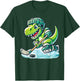 Hockeysaurus Dinosaur Ice Hockey Trex Kids Boys Ice Hockey T-Shirt - T-Shirt | Forest