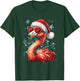 Festive Tropical Flamingo Christmas T-Shirt - T-Shirt | Forest