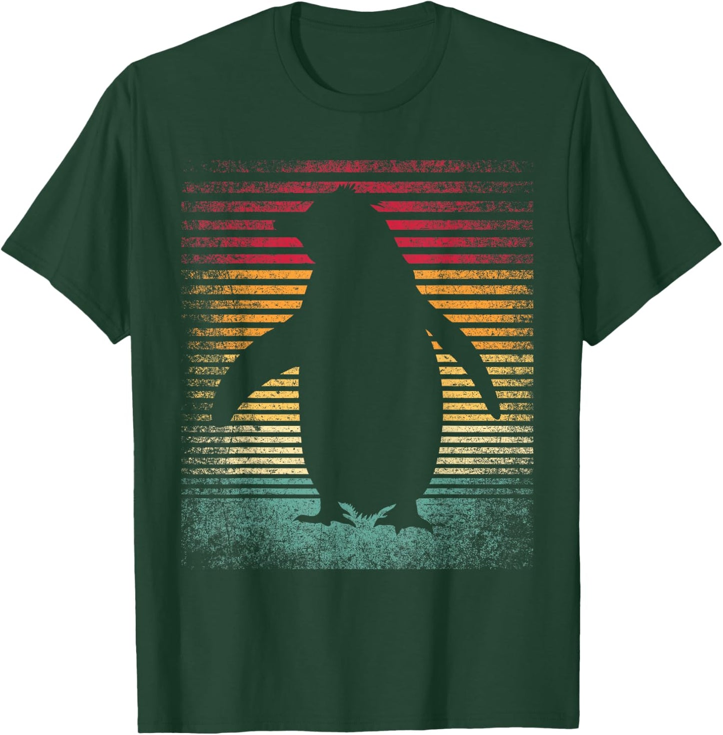 Vintage Retro Penguin 70's 80's Style Men Women Classic Gift T-Shirt - T-Shirt | Forest