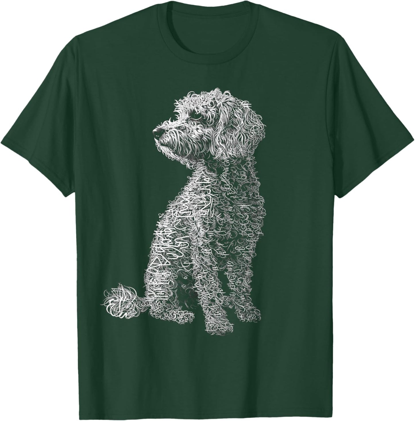Labradoodle Motif Pet Illustration Dog Labradoodle T-Shirt - T-Shirt | Forest