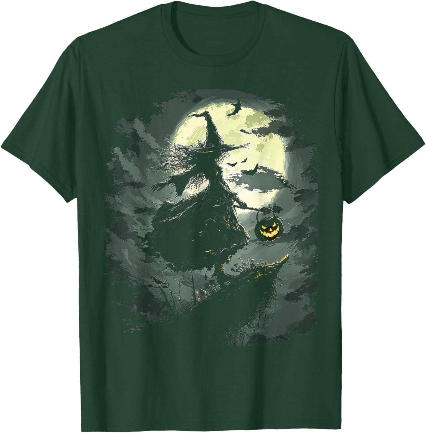 Witch Costume Halloween Spooky Art Witch T-Shirt - T-Shirt | Forest