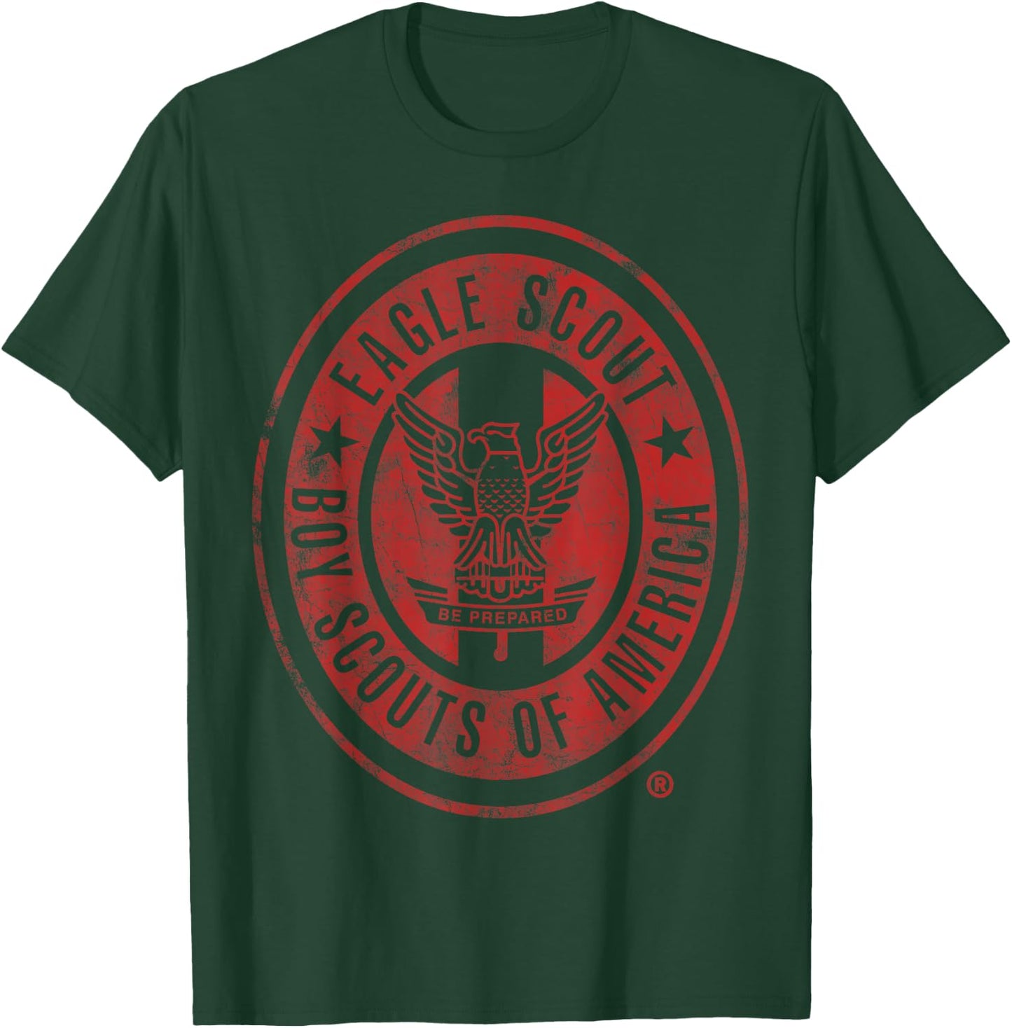 Eagle Scout Vintage (Red Distressed) T-Shirt - T-Shirt | Forest