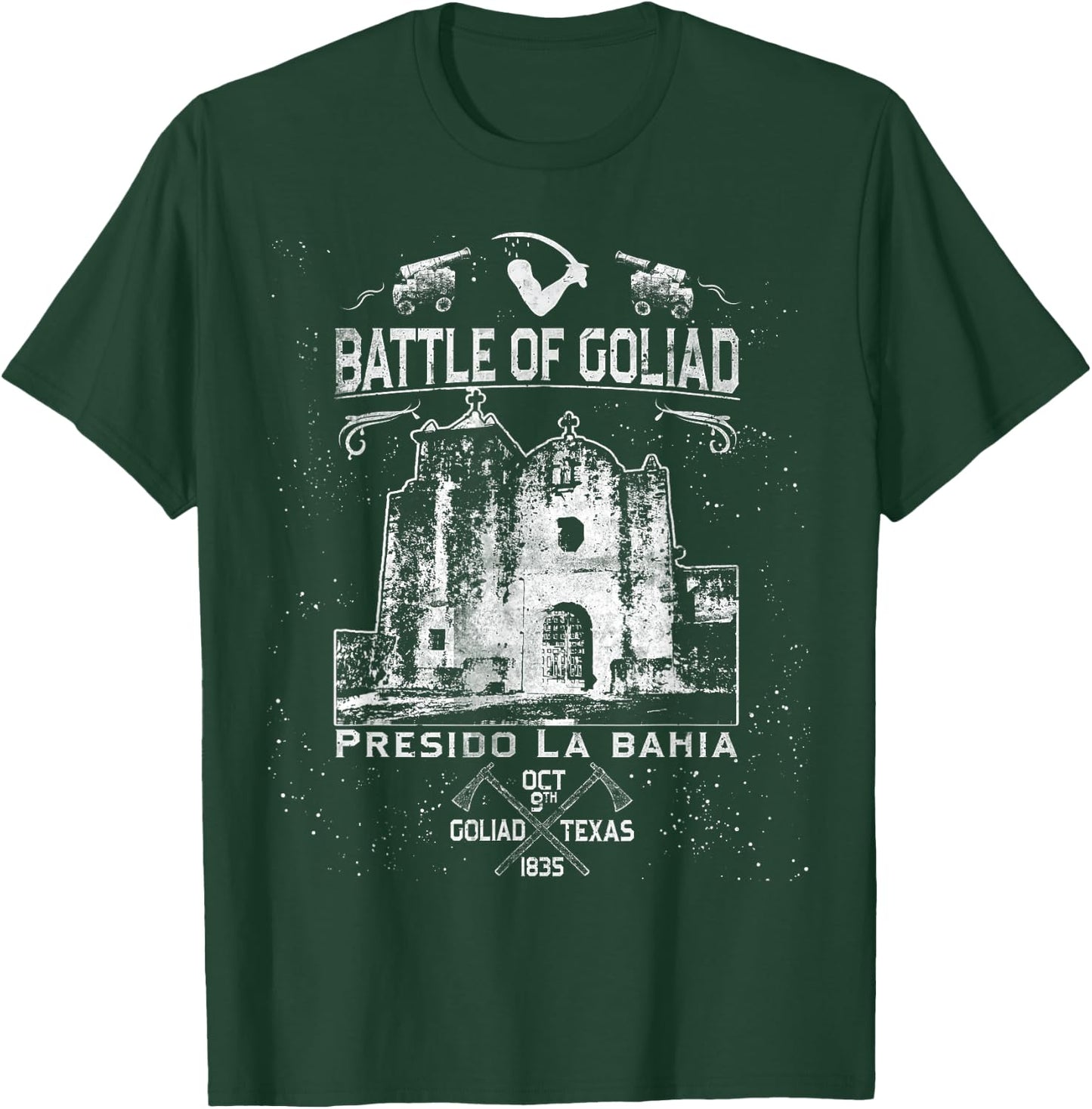 Battle of Goliad Presido La Bahia Texas History Souvenir T-Shirt - T-Shirt | Forest