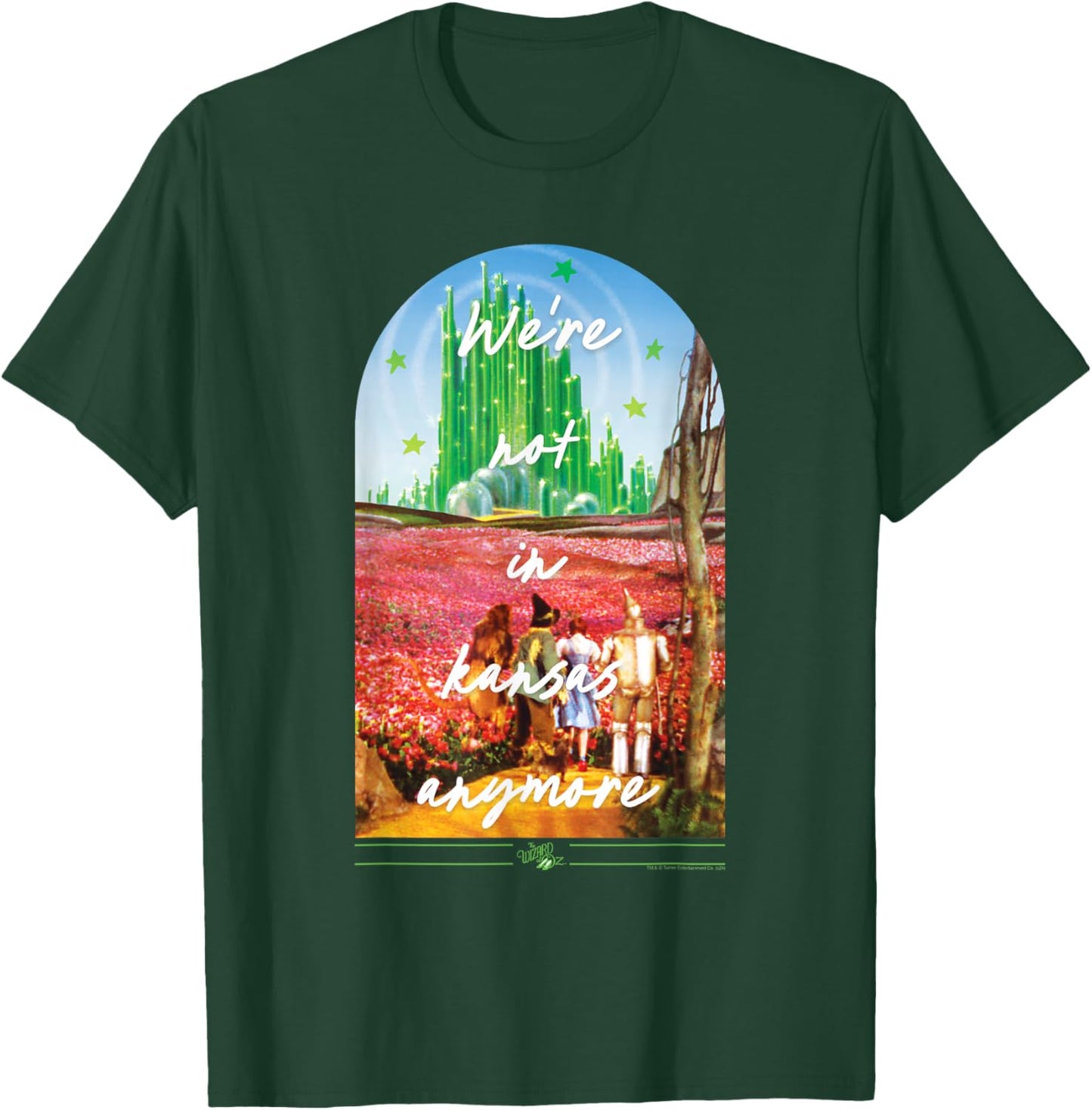 Wizard of Oz We're Not In Kansas Anymore Emerald City Movie T-Shirt - T-Shirt | Forest