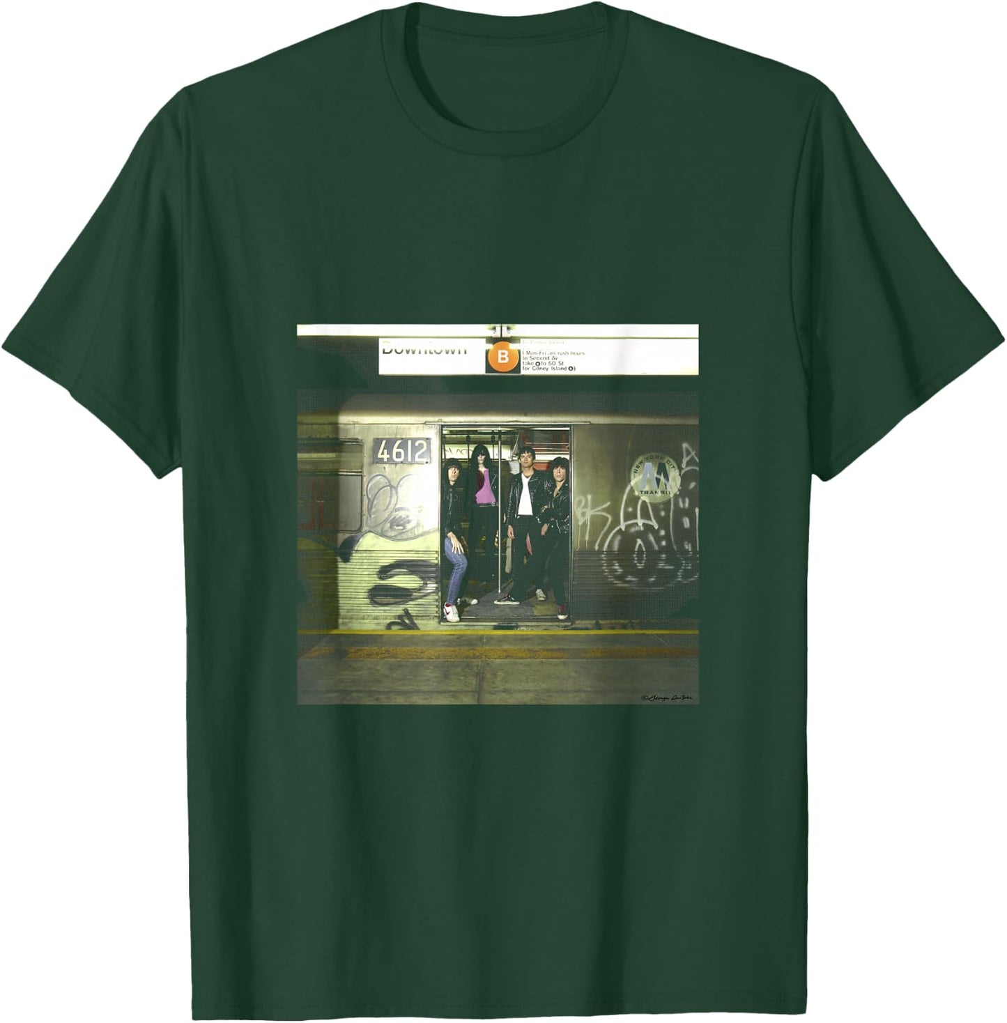 The Ramones Subterranean Jungle Shot By George DuBose T-Shirt - T-Shirt | Forest