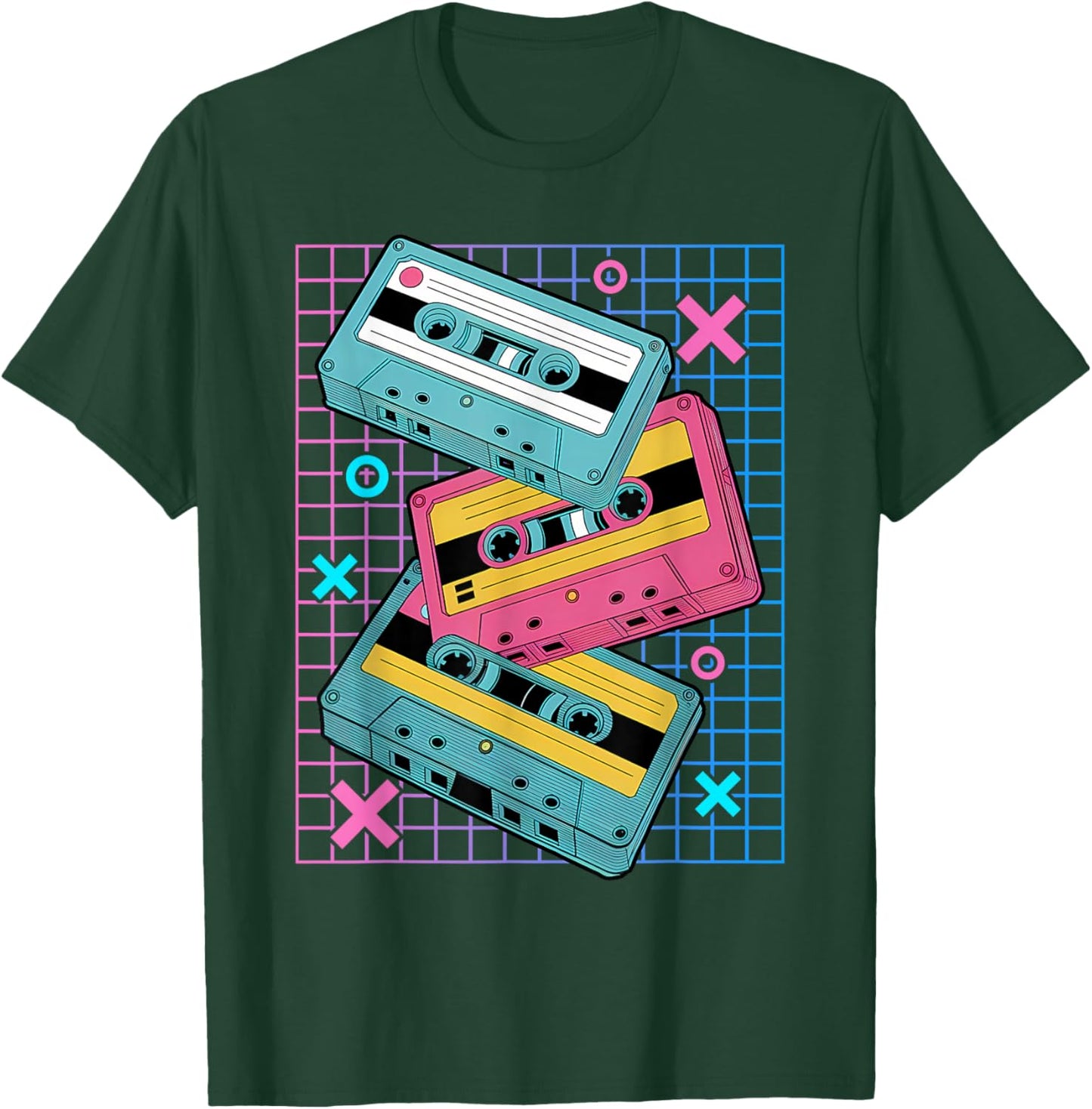 Cassettes Vaporwave - Retrowave Synthwave - Retro T-Shirt - T-Shirt | Forest