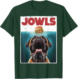 Cute English Mastiff Jowls Burger, Bullmastiff, Dog Mom, Dad T-Shirt - T-Shirt | Forest