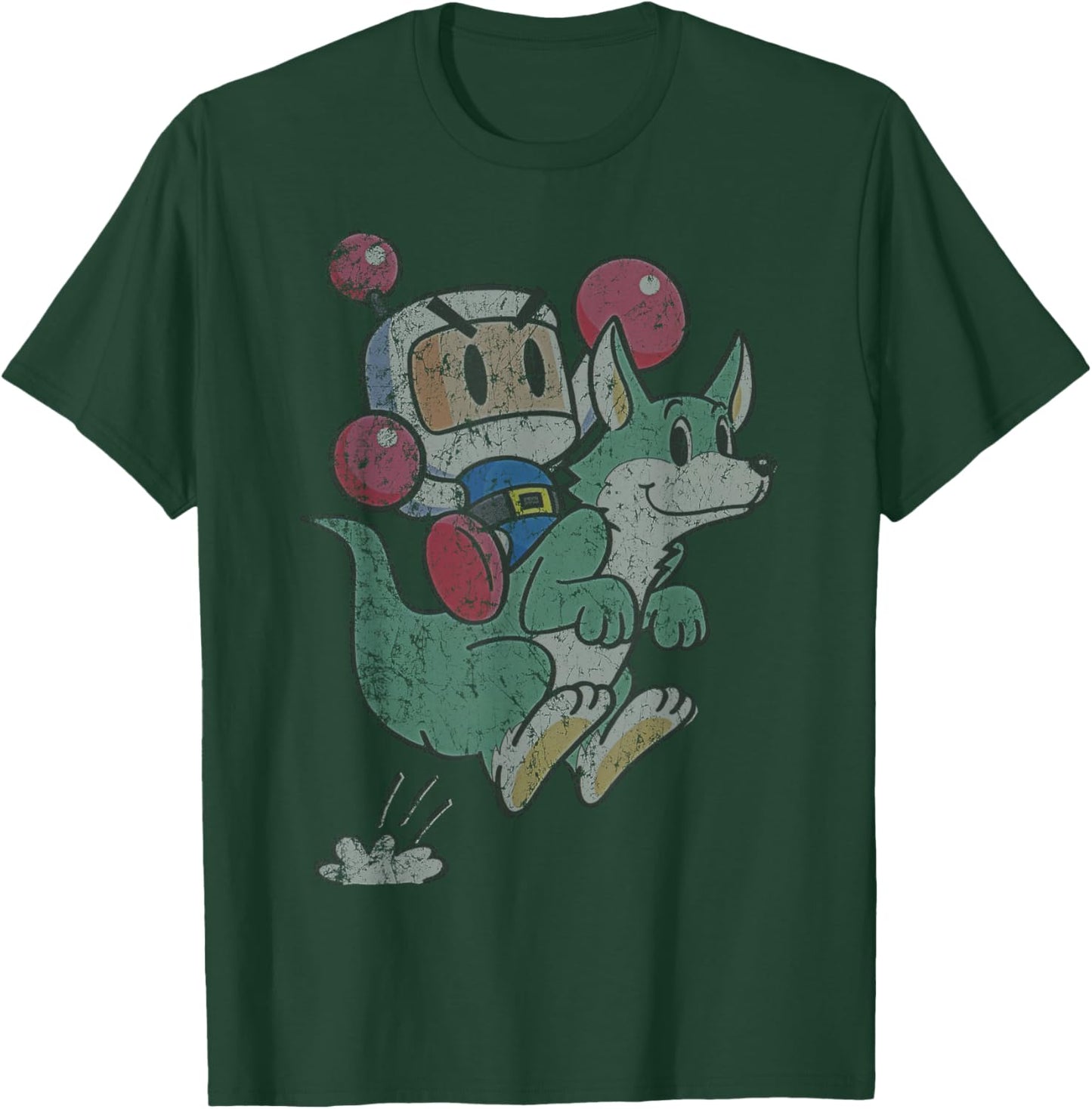 Bomberman Character Super 1993 Retro Gamer Space Classic T-Shirt - T-Shirt | Forest