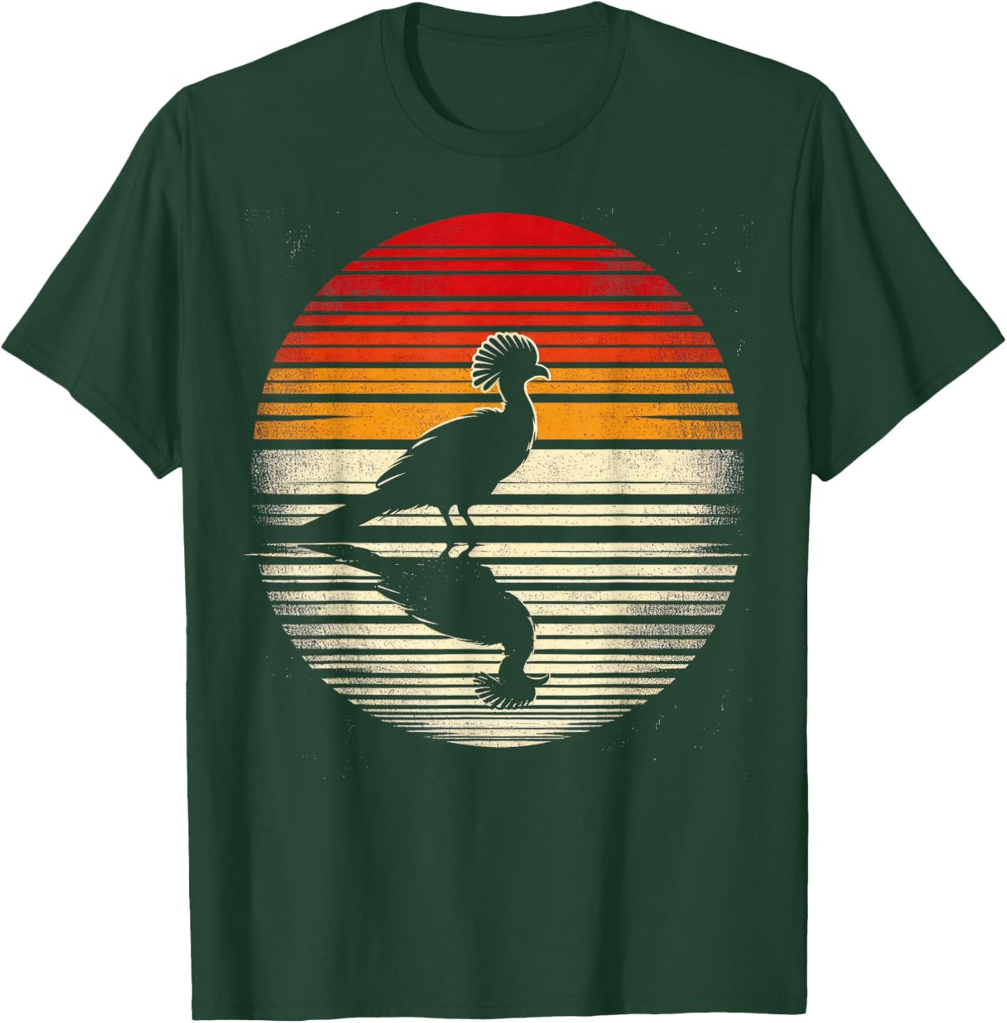 Turaco Bird Sunset Retro Style Safari Vintage 70s T-Shirt - T-Shirt | Forest