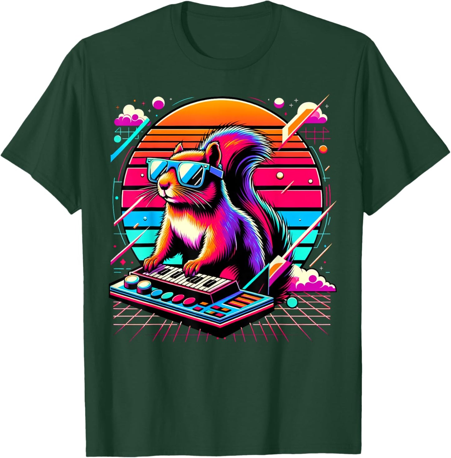 and Kids Vintage Retro Squirrel Lover T-Shirt - T-Shirt | Forest