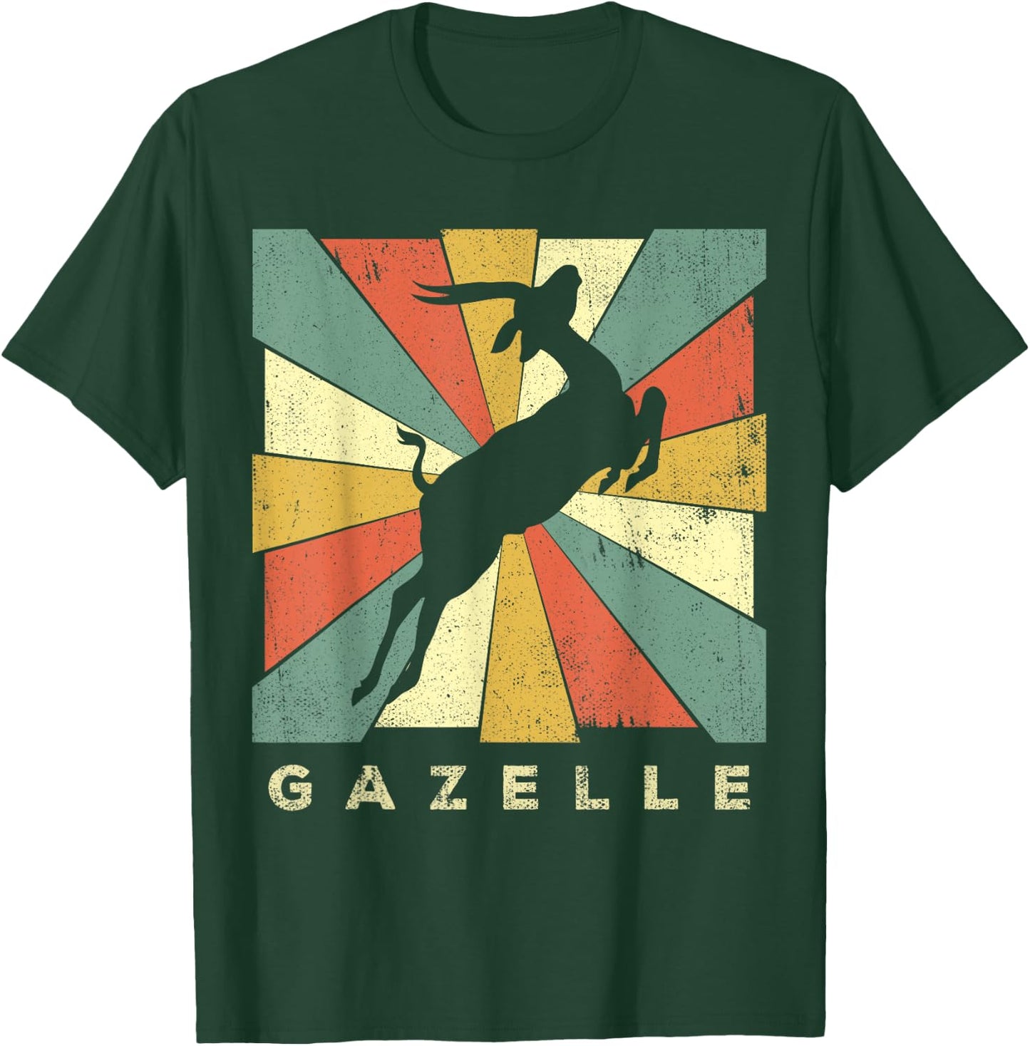 Vintage Gazelle Lover Retro Style Animal T-Shirt - T-Shirt | Forest