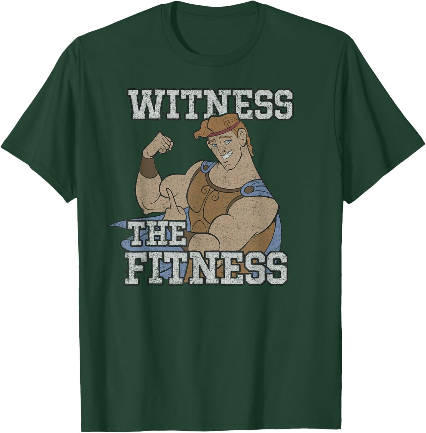 Marvel Legends Disney Hercules , Men's Dark Gray Classic Fit Short Sleeve Cotton Polyester , Small T-Shirt - T-Shirt | Forest
