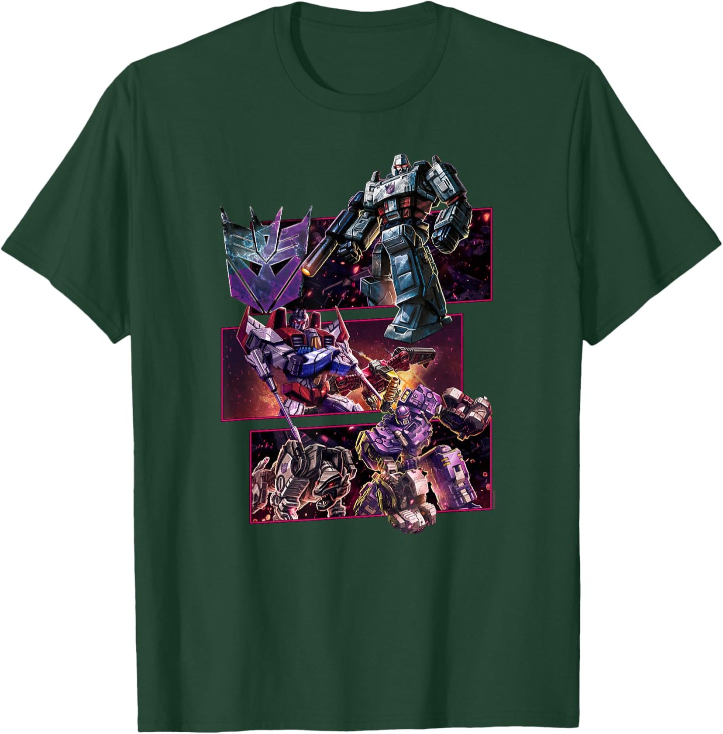 Transformers: War For Cybertron Decepticon Panels T-Shirt - T-Shirt | Forest