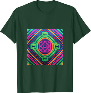 Hmong Pattern T-Shirt - T-Shirt | Forest