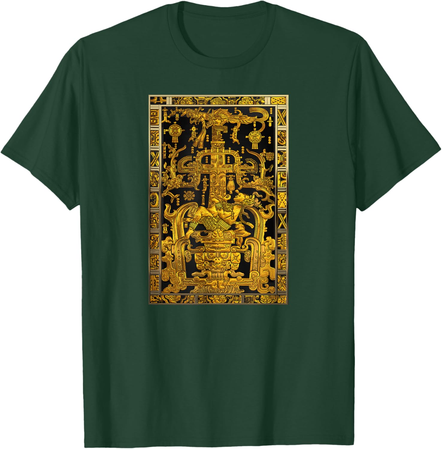 Palenque Astronaut in Gold T-Shirt - T-Shirt | Forest