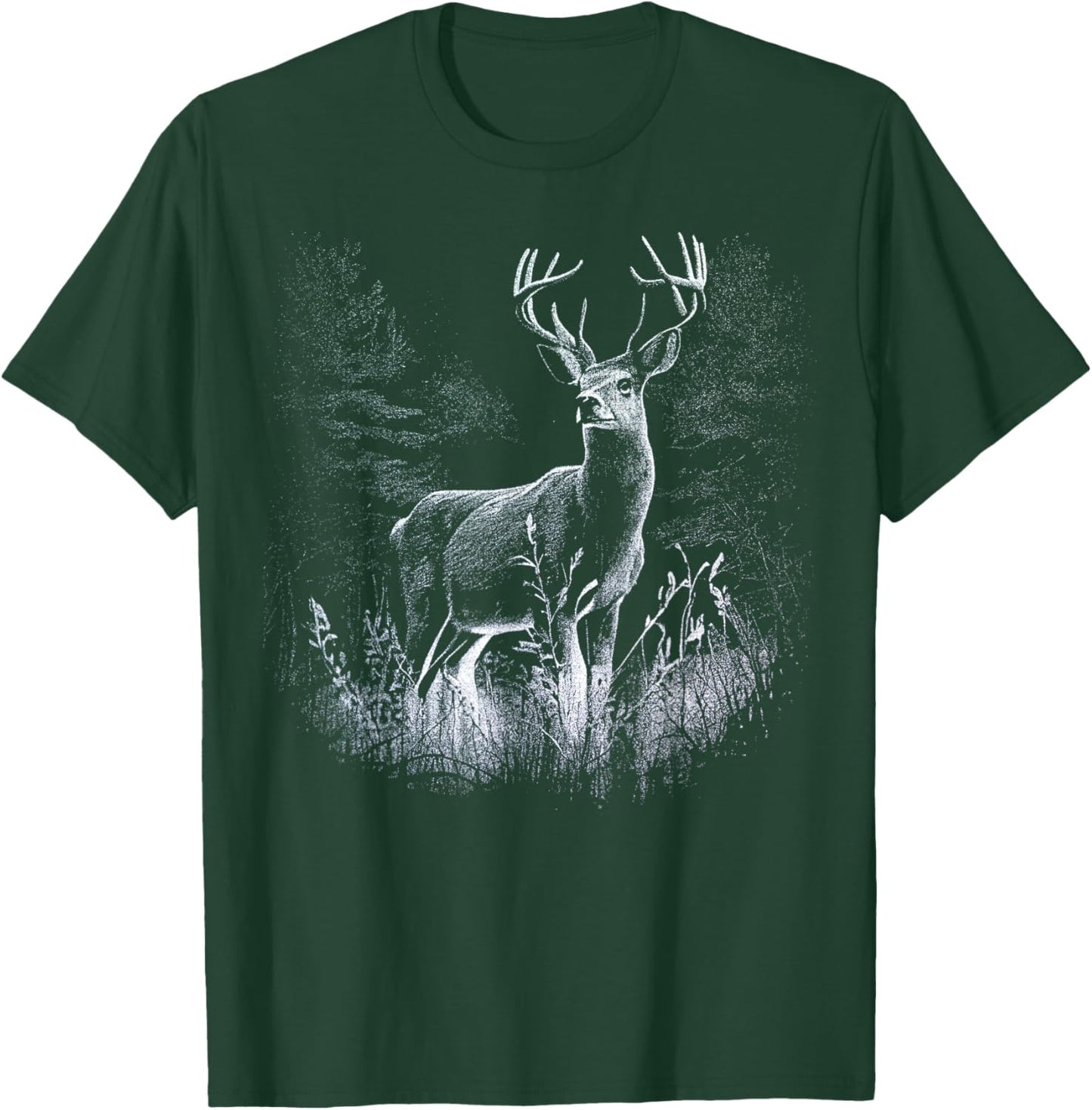Deer Forest Nature Lover Deer Hunting Hunter T-Shirt - T-Shirt | Forest
