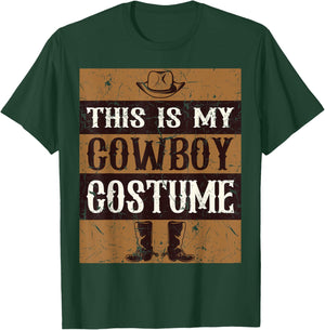 This Is My Cowboy Costume Country Western Costume Men Women T-Shirt - T-Shirt | Forest