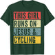 Funny Cycling Jesus Dogs And Cycling Biker Spin Mount T-Shirt - T-Shirt | Forest