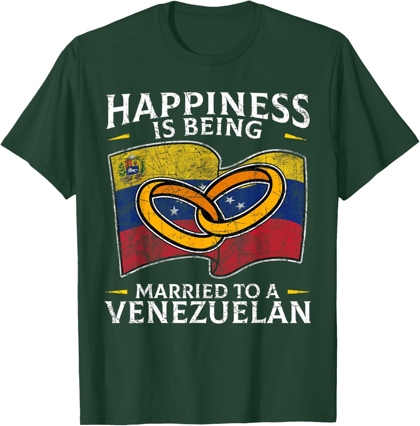 Venezuelan Wedding Venezuela Heritage Roots Flag Married T-Shirt - T-Shirt | Forest