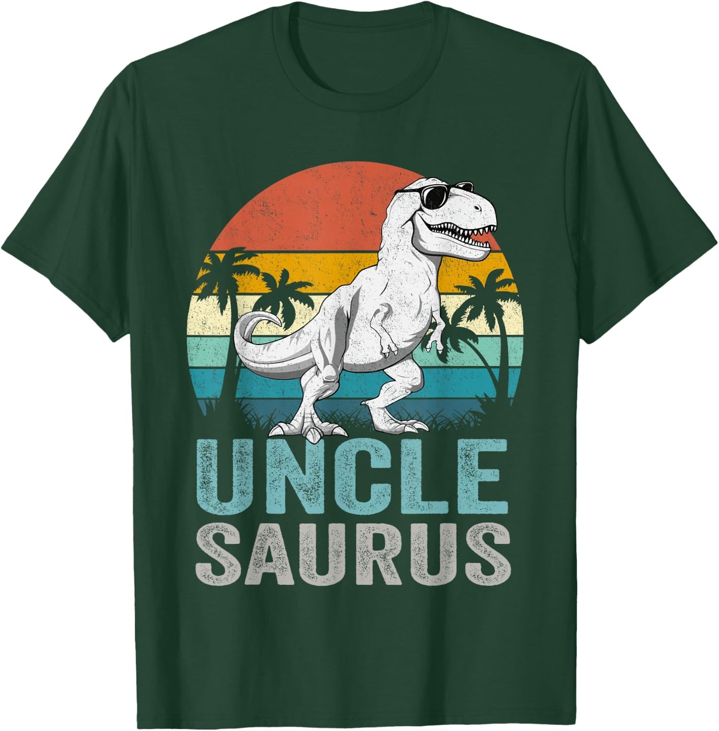 Unclesaurus T Rex Dinosaur Uncle Saurus Family Matching T-Shirt - T-Shirt | Forest