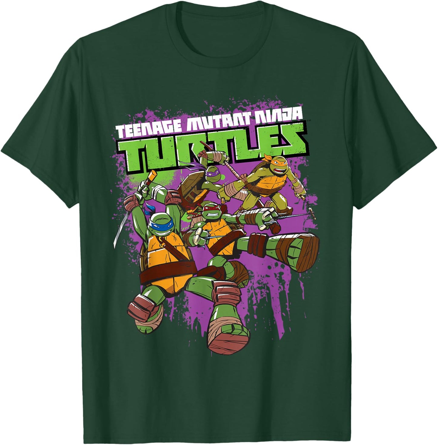 Teenage Mutant Ninja Turtles Purple Splatter T-Shirt - T-Shirt | Forest
