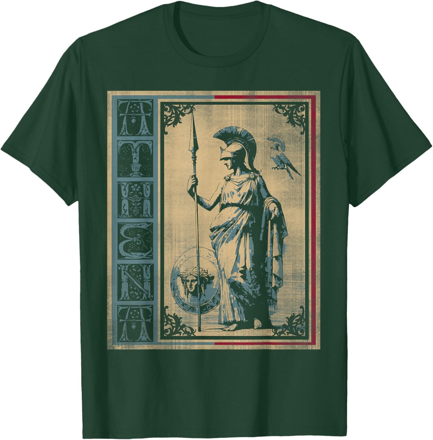 Goddess of wisdom Athena in greek mythology T-Shirt - T-Shirt | Forest