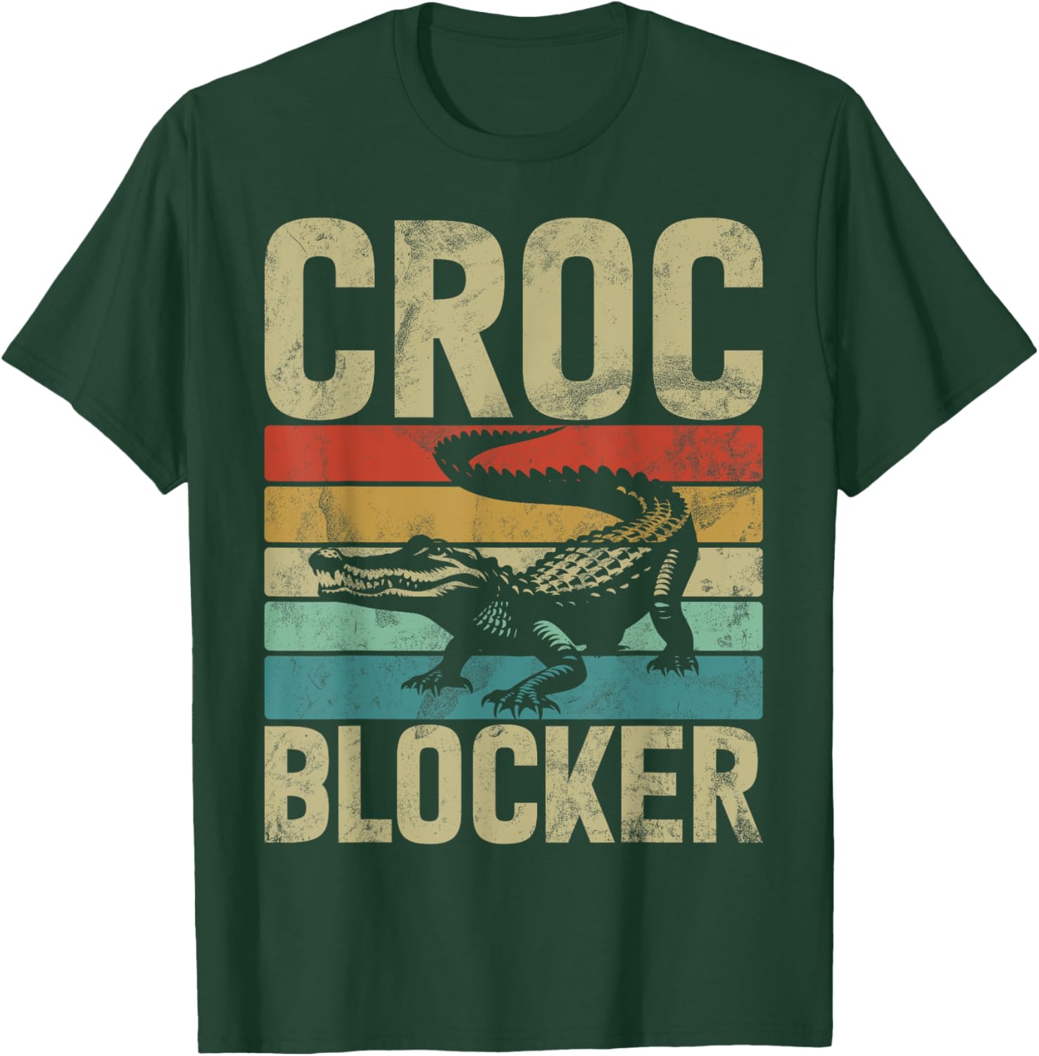 Croc Blocker Crocodile T-Shirt - T-Shirt | Forest