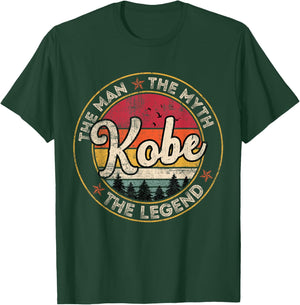 Kobe The Man The Myth The Legend Personalized Name T-Shirt - T-Shirt | Forest