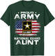 Proud Army National Guard Aunt With American Flag Gift T-Shirt - T-Shirt | Forest