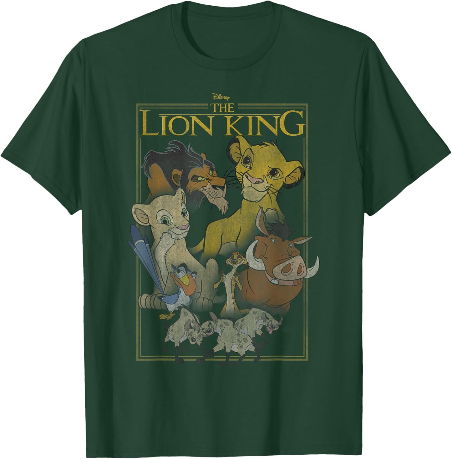 Disney The Lion King Simple Framed Poster T-Shirt - T-Shirt | Forest
