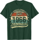 60. Geburtstag Echt Absolut Einmalig Seit Juni 1966 Retro T-Shirt - T-Shirt | Forest