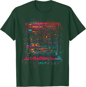 Synthesizer Cyberpunk T-Shirt - T-Shirt | Forest